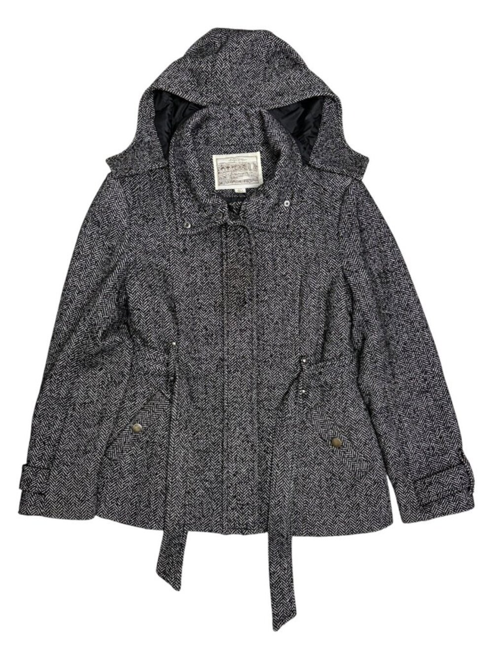 SAWYER OF NAPA 100% Wool Coat Luxury Winter Casual Jacket Womens Large